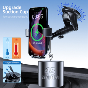 Meilleur support de téléphone de <span class=keywords><strong>voiture</strong></span> 15w, support de tableau de bord, <span class=keywords><strong>chargeur</strong></span> de <span class=keywords><strong>voiture</strong></span> sans fil, charge rapide, support de téléphone pour <span class=keywords><strong>voiture</strong></span> avec charge sans fil - Product Image 3