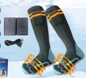 Xianghui Crew Outdoor <span class=keywords><strong>Bluetooth</strong></span> APP Chauffage Smart Foot Warmer Treasure Chaussettes chauffantes Chaussettes de ski d'extérieur - Product Image 2