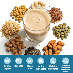 Poudre <span class=keywords><strong>de</strong></span> protéines végétalienne à marque privée OEM avec sucre <span class=keywords><strong>de</strong></span> coco biologique, vanille naturelle et sel marin en pot - Product Image 3