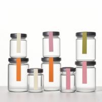 Bonne qualité 8oz 12oz 16oz 240ml 350ml 500ml 730ml épices miel confiture stockage des aliments bouteilles en verre et bocaux avec couvercle