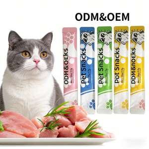 Friandises pour animaux de compagnie Factory Cat Strips, <span class=keywords><strong>viande</strong></span> de dinde et de saumon, riches en protéines - Product Image 6