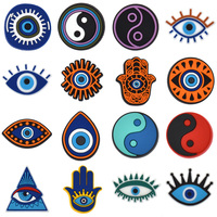 Breloques PVC personnalisées « Evil Eyes » pour sabots, sacs, chaussures, pantoufles et sandales, 2,5-3,5 cm, unisexe – Vente chaude
