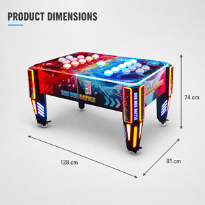 Machine de jeu d'arcade interactive à frapper les bonbons pour deux joueurs, avec boutons LED et fonctionnement à monnayeur, pour divertissement familial LS-YD-12 - Product Image 5