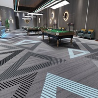 Rouleaux de moquette commerciale ignifuge tuftée tissée à la machine en polypropylène, de luxe moderne, pour salles de bal d'hôtel, usage domestique et de prière