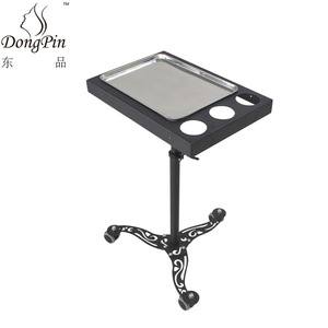 Dongpin Salon <b>Trolley</b> Metal <b>Tool</b> Cart With Tray And Cup Holders For Beauty And Tattoo Use - Product Image 1