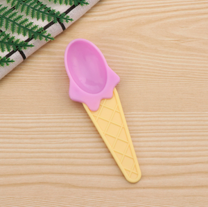 Copos de Plástico Personalizados para Sorvete com Colher, Multicoloridos, Adoráveis, Presente Portátil para o Verão - Product Image 3