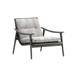 Offre Spéciale Sellerie En Cuir <span class=keywords><strong>Noir</strong></span> De Luxe <span class=keywords><strong>Chaise</strong></span> D'appoint Moderne Coussin en Plumes Salon Salon Meubles Chaises - Product Image 1