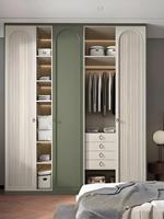 Armoire en bois massif écologique avec portes coulissantes, moderne, gain de place, pour chambre à coucher, avec miroir et coiffeuse, directement de l'usine