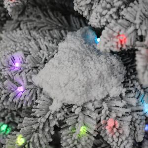 <span class=keywords><strong>Sapin</strong></span> alpin artificiel avec tronc en bois véritable et lumières LED bicolores pour la <span class=keywords><strong>d</strong></span>écoration de la maison, du bureau et des fêtes, plusieurs tailles - Product Image 4