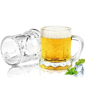 Wholesale Personalized Eco-Friendly Mini Wine Shot Glasses Portable Food Grade Espresso Shot Glass Beer Mug With Handle