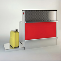Comptoir de billetterie aéroportuaire multifonctionnel moderne personnalisé, comptoir de check-in, comptoir aéroportuaire, bureau de bagages aéroportuaire