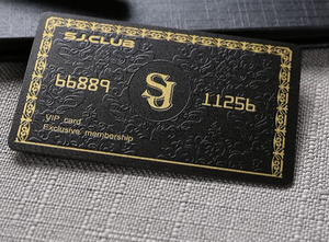 ゴールドギフトカードゴールデンギフトカードPVCプラスチック名刺 - Product Image 5