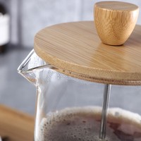 Cafetière à piston écologique, presse-filtre manuelle, pot à café transparent épaissi pour la maison et la cuisine