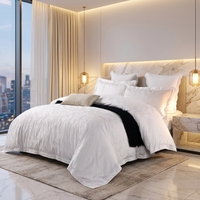 Ensemble de literie de chambre à coucher 100% coton, drap de lit de couleur blanche, taille unique en percale
