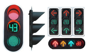 <span class=keywords><strong>Precio</strong></span> de distribuidor, luz de señal de tráfico verde roja para peatones de 300mm, semáforo LED de plástico para PC para uso de seguridad vial - Product Image 3