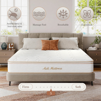 Matelas double ergonomique hybride à ressorts ensachés de haute qualité, moderne et compressé, vente en gros Chine