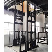 Ascenseur hydraulique fiable pour entrepôt, élévateur de fret vertical électrique, capacité de charge de 2 tonnes, élévation de 16 mètres, moteur de 1,1 kW