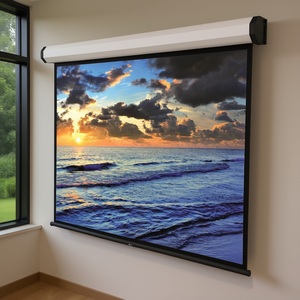 Pantalla de proyección ELÉCTRICA PROFESIONAL 240×240 Motorizada Blanca 5240 - Product Image 3