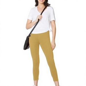 Comfortable <b>Ladies</b> Breathable Running Leggings High Waist Spandex Fitness <b>Pants</b> Gym Workout <b>Yoga</b> Soft Fabric Tummy Control - Product Image 2