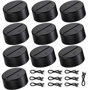 Base de lámpara táctil de 7 colores, acrílico, ABS, dibujos animados en 3D, <span class=keywords><strong>Anime</strong></span>, Otaku, Led, luz nocturna - Product Image 2