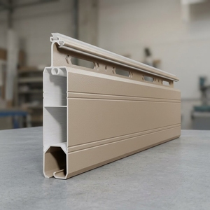 Puerta Enrollable Impermeable de Aluminio 6063-T5 con Persianas de Láminas, Doble Cara, Amortiguadora y Ventilada - Product Image 1