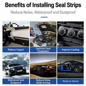 أشرطة مطاطية لاصقة ذاتية مخصصة لأبواب ونوافذ السيارات، لاصق عالي القوة، عازل للغبار ومقاوم للعوامل الجوية، حسب الرسومات والعينات - Product Image 4