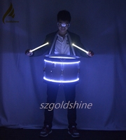 Accessoires de Performance Créative Vente à Chaud Lumière LED Caisse Claire Tambour de Taille pour Discothèque Bar et Fête