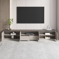 Ensemble de meubles de salon modernes, meuble TV, meuble TV, armoire de rangement latéral en bois, table basse