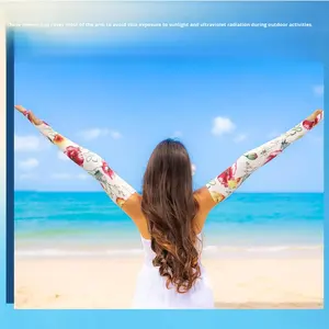 Maniche Protettive Anti-UV Traspiranti e Rinfrescanti con Effetto Ghiaccio, Asciugatura Rapida, in Seta Ghiacciata, per Sport <span class=keywords><strong>Estivi</strong></span> all'Aperto, Colori Assortiti - Product Image 2