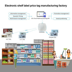 Fabriek Directe Verkoop 5.0 Technologie Slimme Retail Tags E Ink Display Esl Voor Vers Invriezen Supermarkt Nfc Elektronisch Planketiket - Product Image 6