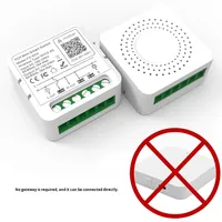 Interrupteur de disjoncteur unique multiplateforme Tuya Matter, maison intelligente, commande vocale, minuterie, écran OLED électrique, sans application de contrôle