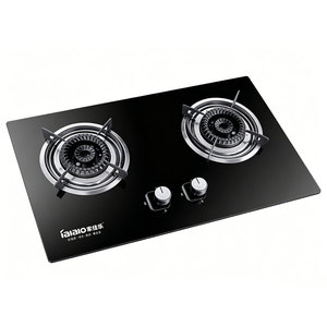 Tables de cuisson à double brûleur de haute qualité pour la cuisine domestique, cuisinière à gaz, plaque de cuisson en verre trempé intégrée pour usage domestique et commercial - Product Image 2