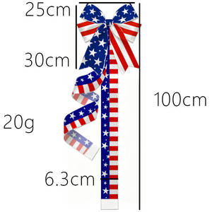 Nastro Decorativo Patriottico per il <span class=keywords><strong>Giorno</strong></span> dell'Indipendenza degli Stati Uniti, Rosso Bianco e Blu, per Caminetto e Armadi, in Poliestere - Product Image 4