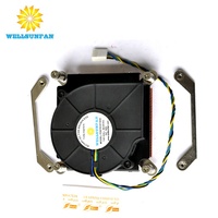 WellSunFan High Quality Blower 70x70x15mm Copper Heat Sink Computer Case CPU Cooling Fan Air Flow Two Ball Bearing 25dBA 3W