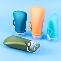 2025 nouveauté produit tendance 2oz Portable vide shampooing conteneur silicone bouteille voyage taille presser bouteille 60ML pour Lotion