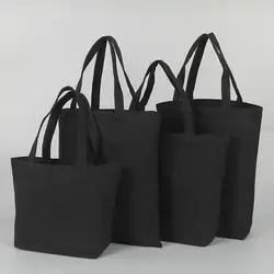 Custom le tue borse della spesa in tela di cotone Tote Bag in bianco Calico Shopper borse con Logo stampato