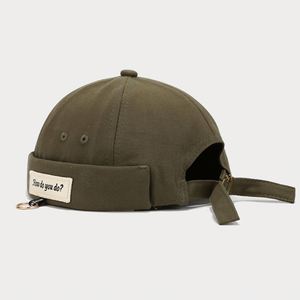 Literary Retro Brimless Sports Caps Women Korean Version Iron Ring Letter Label Fashion Hip Hop Docker <b>Hat</b> <b>for</b> Men Women - Product Image 6