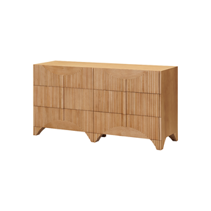HAVASU Collection Wooden Bedroom Living Room Eco-Friendly Home Furniture Best Selling Wooden Dresser 6 Drawers - Product Image 1