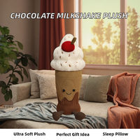 Fun Marion Schokoladen-Milchshake Super Weiches Plüschtier Puppe Geschenk Schlafkissen Sofa-Ornament PP-Baumwolle Kuscheltier