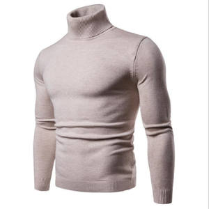 2021 nouvelle mode hommes concepteur en gros <span class=keywords><strong>col</strong></span> <span class=keywords><strong>roulé</strong></span> plaine personnaliser broderie tricot pull <span class=keywords><strong>col</strong></span> haut pull vêtements - Product Image 3