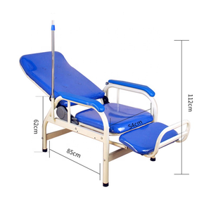 Chaise de perfusion médicale confortable de qualité chaise de perfusion inclinable réglable pour les patients de la clinique hospitalière - Product Image 5