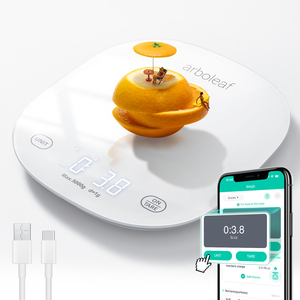 Bluetooth thông minh kỹ thuật số nhà bếp LCD hiển thị ABS Tempered Glass các biện pháp thực phẩm dinh dưỡng Calo App ghi lại cà phê dinh dưỡng - Product Image 4