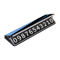 Nouvelle carte de numéro de téléphone temporaire pour voiture en alliage d'aluminium à double numéro dissimulé, modèle 2026, très demandée