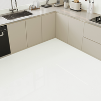 Carrelage mural en porcelaine émaillée effet marbre blanc cassé 400x800mm, facile à nettoyer, imperméable, pour salle de bain, cuisine, toilettes, moderne