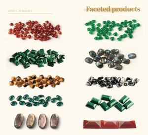 天然ブラックオニキスルース宝石楕円形スタイル滑らかなラウンドカット卸売 - Product Image 5