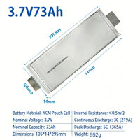 Batterie de drone FPV UAV semi-solide neuve LEADYO 3.7V 73AH FN Grade A Lithium NMC Lipo rechargeable en forme de pochette