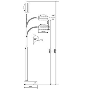 Examen clínico Montado en la pared LED Lámpara quirúrgica sin sombras Equipo de terapia oral Accesorios <span class=keywords><strong>Precio</strong></span> de fábrica Fuente de energía eléctrica - Product Image 2