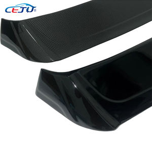 Negro brillante/fibra de carbono alerón trasero para <span class=keywords><strong>maletero</strong></span> alerón trasero para techo accesorios de coche para VW Volkswagen <span class=keywords><strong>Golf</strong></span> 7 GTI 2014-2020 - Product Image 5