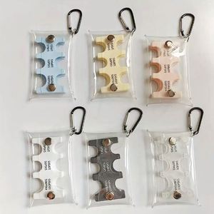 New Waterproof Transparent PVC Coin Purse Keychain | Mini Lipstick Storage Bag <b>Car</b> Key Wallet Case Eco-Friendly Durable Portable - Product Image 4