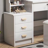 Miroir blanc moderne professionnel avec éclairage, 3 modes d'éclairage, armoire à maquillage en bois, coiffeuse, table de maquillage pour chambre à coucher